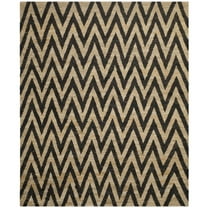 SAFAVIEH Organic ORG515A Hand-knotted Black / Natural Rug