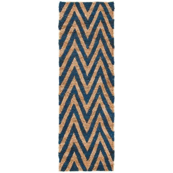 SAFAVIEH Organic ORG515B Hand-knotted Blue / Natural Rug
