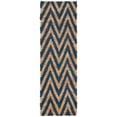 thumbnail image 1 of SAFAVIEH Organica Glanville Chevron Runner Rug, Blue/Natural, 2'6" x 8', 1 of 8