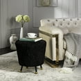 thumbnail image 1 of SAFAVIEH Oriana 18" Diameter Retro Ottoman, Multiple Colors, 1 of 7