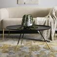 thumbnail image 1 of SAFAVIEH Orson 14.6 in. H Contemporary Coffee Table with Metal Gold Cap, Black, 1 of 9