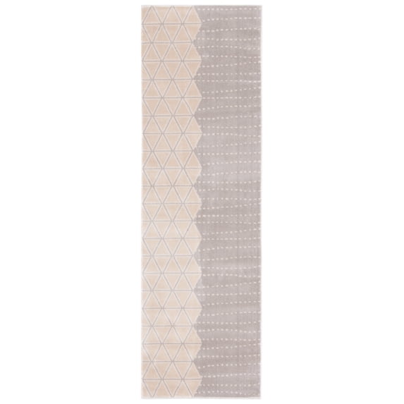 SAFAVIEH Orwell Anastasia Geometric Runner Rug, Grey/Ivory, 2'2" x 11'