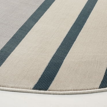 SAFAVIEH Orwell Anderson Abstract Area Rug, Beige/Blue, 6'7" x 6'7" Round