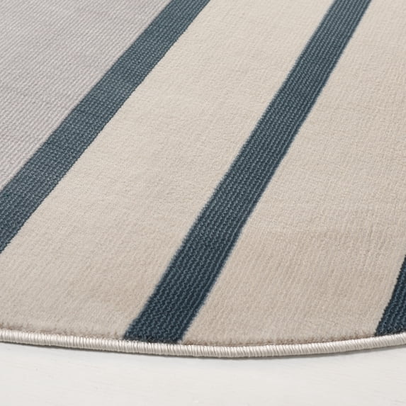 SAFAVIEH Orwell Anderson Abstract Area Rug, Beige/Blue, 6'7" x 6'7" Round