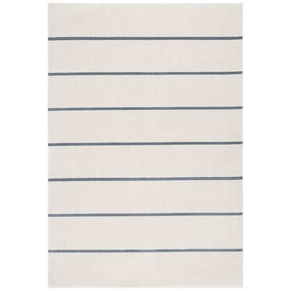 SAFAVIEH Orwell Caelestinus Striped Area Rug, Ivory/Grey, 5'3" x 7'7"