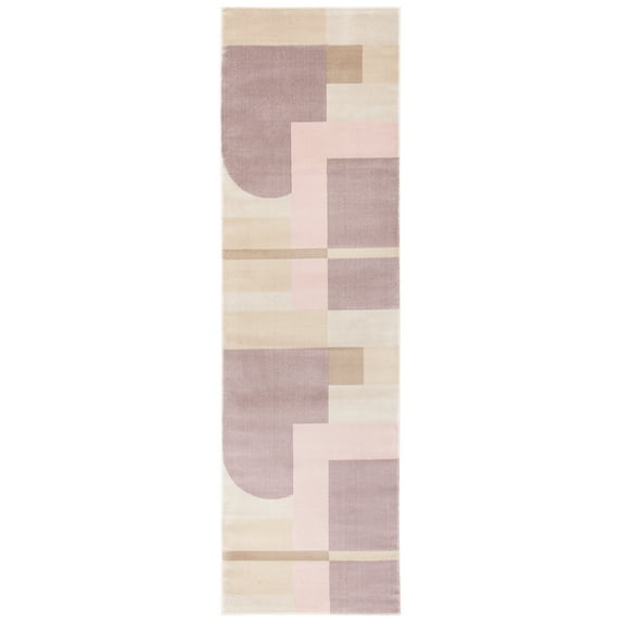 SAFAVIEH Orwell Calanthia Abstract Runner Rug, Pink/Purple, 2'2" x 13'