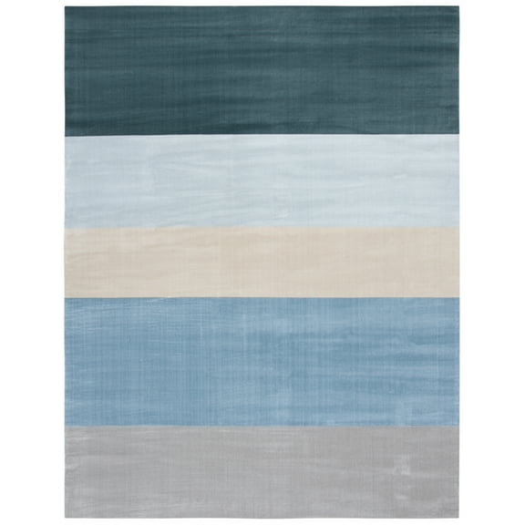 SAFAVIEH Orwell Christabella Striped Area Rug, Blue/Grey, 10' x 14'