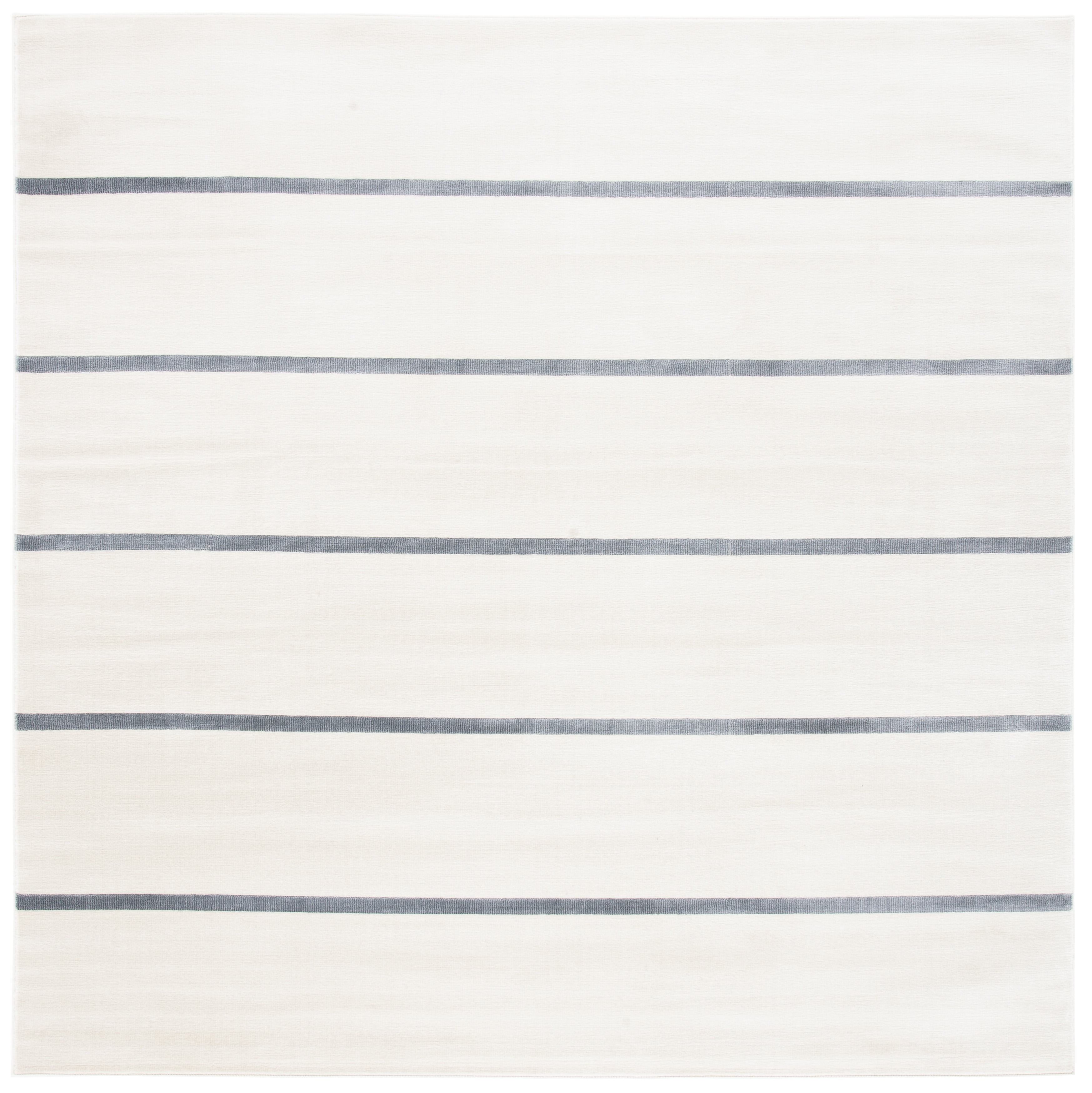 Orwell Abstract Art Deco Inspired Gray Square Area Rug - 6'7"