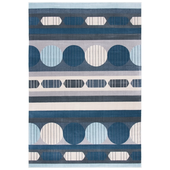 SAFAVIEH Orwell Dusko Abstract Area Rug, Grey/Blue, 9' x 12'
