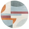 thumbnail image 1 of SAFAVIEH Orwell Hayden Abstract Area Rug, Ivory/Blue, 9' x 9' Round, 1 of 8