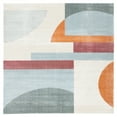 thumbnail image 1 of SAFAVIEH Orwell Hayden Abstract Area Rug, Ivory/Blue, 9' x 9' Square, 1 of 8