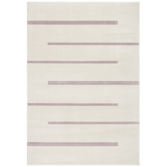SAFAVIEH Orwell Isidora Striped Area Rug, Ivory/Pink, 5'3" x 7'7"