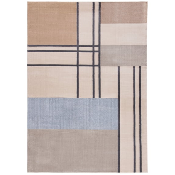 SAFAVIEH Orwell Stafford Abstract Area Rug, Ivory/Taupe, 10' x 14'