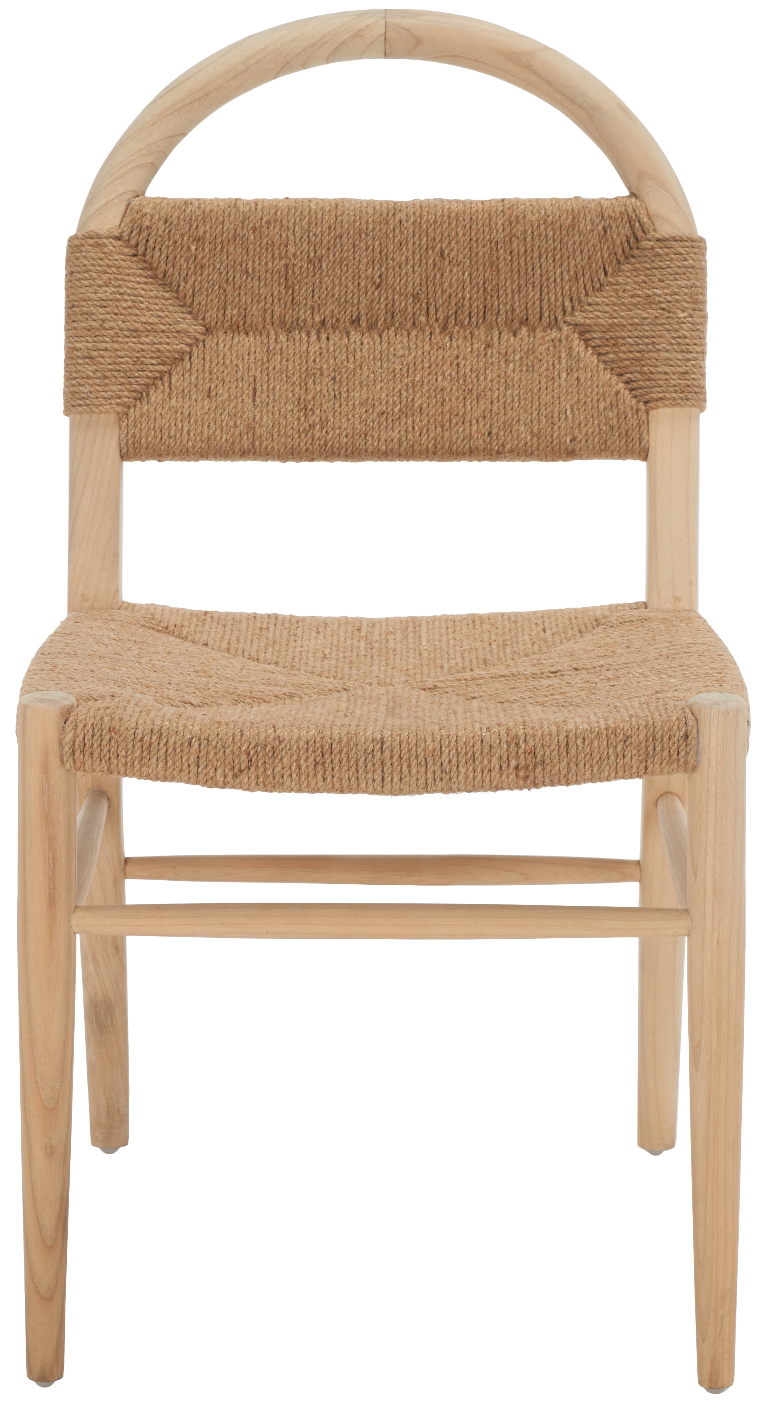 SAFAVIEH Ottilie Dining Chair Natural Sungkai Natural Jute Rope 19.5 in. W x 18.7 in. D x 36.6 in. H