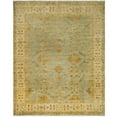 thumbnail image 1 of SAFAVIEH Oushak Kiersten Floral Bordered Wool Area Rug, Soft Green/Ivory, 6' x 9', 1 of 2