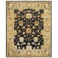 thumbnail image 1 of SAFAVIEH Oushak Manuel Floral Bordered Wool Area Rug, Black/Light Gold, 8' x 10', 1 of 4
