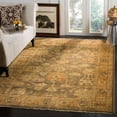 thumbnail image 1 of SAFAVIEH Oushak Zoey Floral Bordered Wool Area Rug, Brown/Rust, 9' x 12', 1 of 7