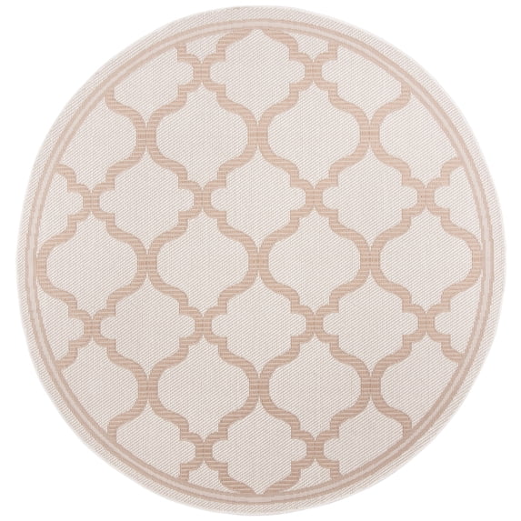 SAFAVIEH Machine Washable Rug Indoor/Outdoor Bermuda Collection - Outdoor BMU810C Bermuda Collection Ivory / Beige Rug