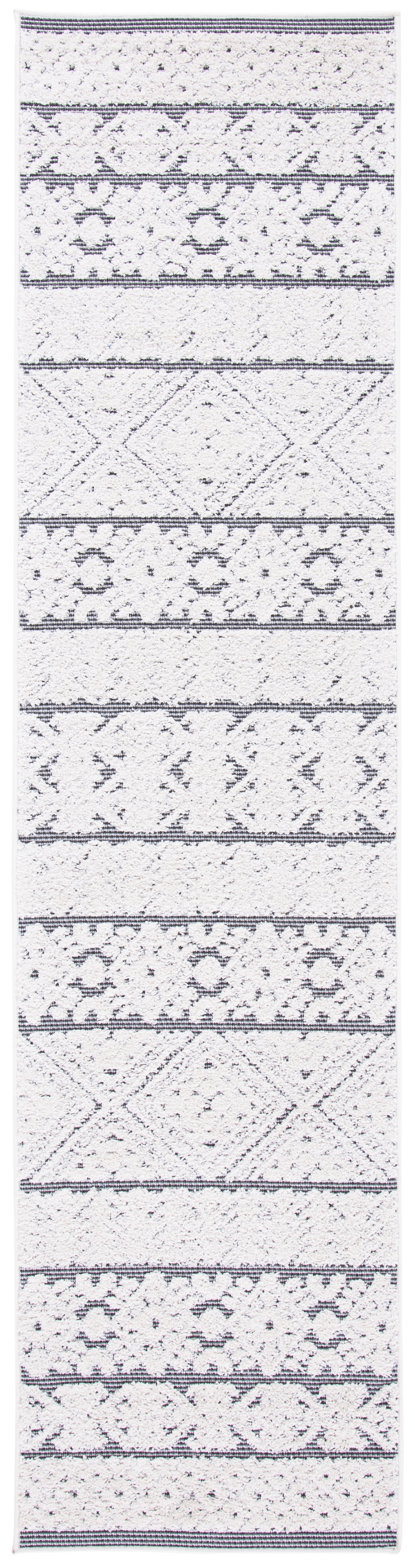 Safavieh Cabana Allycia Ivory/Grey 2'2"X9' Indoor/Outdoor Runner