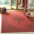 thumbnail image 1 of SAFAVIEH Outdoor CY6232-303 Courtyard Red / Chocolate Rug, 1 of 10