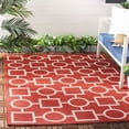 thumbnail image 1 of SAFAVIEH Outdoor CY6925-248 Courtyard Collection Red / Bone Rug, 1 of 10