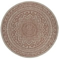 thumbnail image 1 of SAFAVIEH Outdoor CY8734-36512 Courtyard Lt Beige / Terracotta Rug, 1 of 10