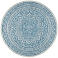 thumbnail image 1 of SAFAVIEH Outdoor CY8734-36812 Courtyard Light Grey / Blue Rug, 1 of 5