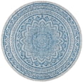 thumbnail image 1 of SAFAVIEH Outdoor CY8734-36812 Courtyard Light Grey / Blue Rug, 1 of 8
