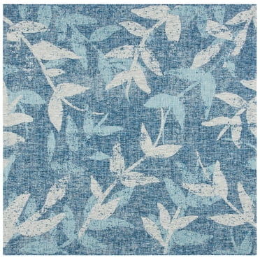 Mainstays 6'x9' Navy Tropical Palm Outdoor Area Rug - Walmart.com