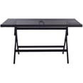 thumbnail image 1 of SAFAVIEH Outdoor Collection Akita Folding Table Black, 1 of 13