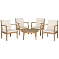 thumbnail image 1 of SAFAVIEH Outdoor Collection Anaheim 5-Piece Coffee Set Natural/Beige, 1 of 7