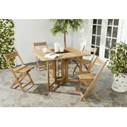 SAFAVIEH Outdoor Collection Arvin Table & 4 Chairs Natural