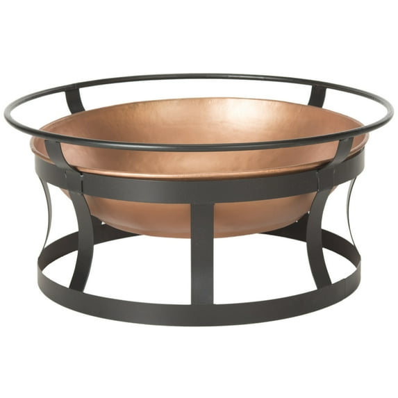 SAFAVIEH Outdoor Collection Bonaire Fire Pit Copper/Black