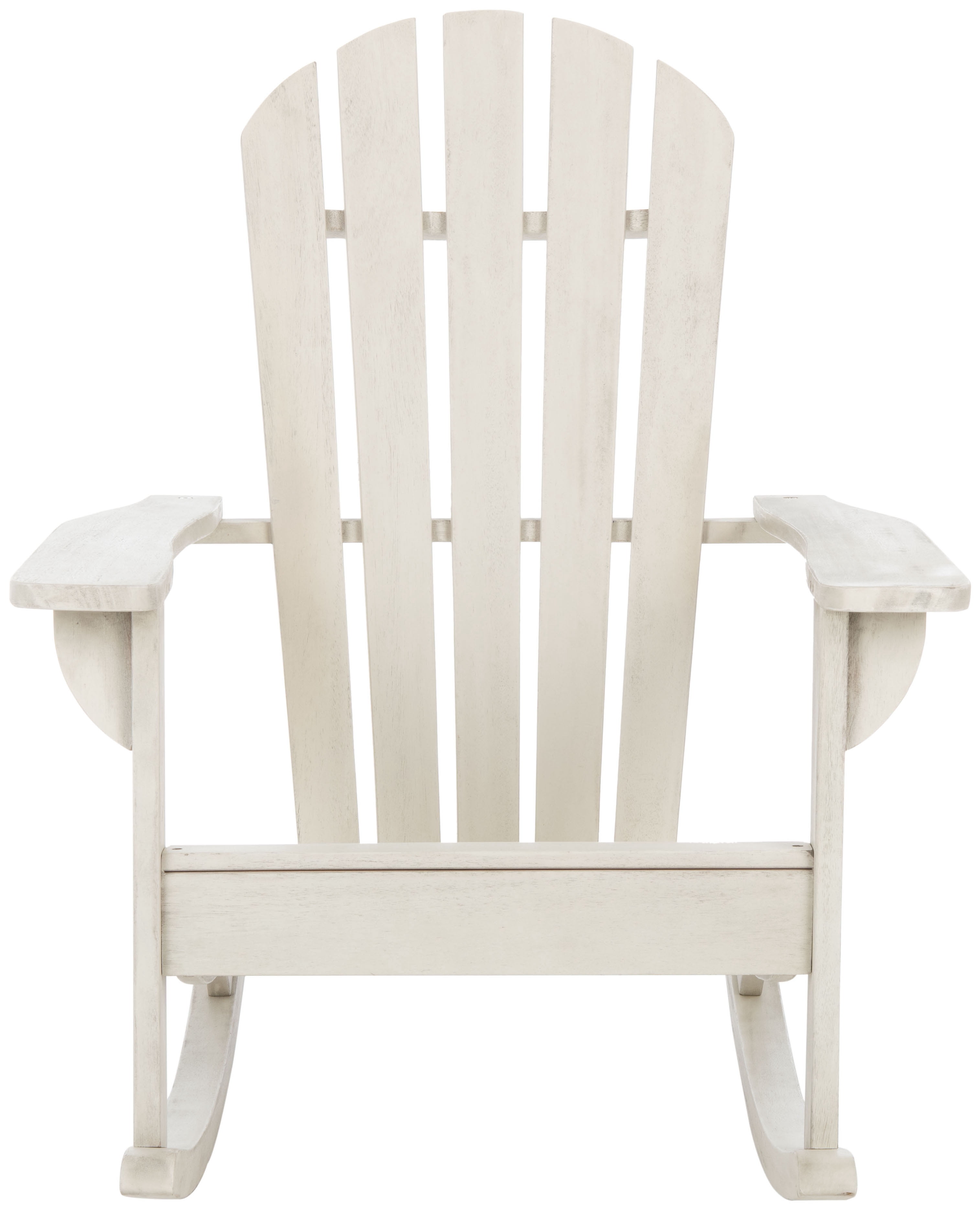 SAFAVIEH Outdoor Collection Brizio Adirondack Rocking Chair White