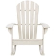thumbnail image 1 of SAFAVIEH Outdoor Collection Brizio Adirondack Rocking Chair White, 1 of 9