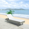 thumbnail image 1 of SAFAVIEH Outdoor Collection Cam Chaise Sunlounger Grey/Grey, 1 of 3