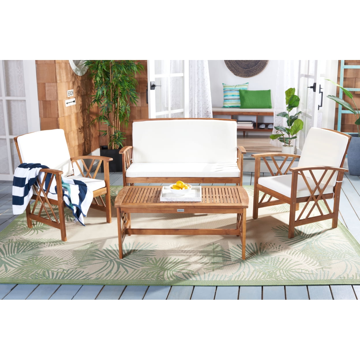 Safavieh fontana patio set deals