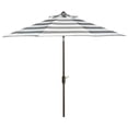 thumbnail image 1 of SAFAVIEH Outdoor Collection Iris Fashion Line 11-Foot Round Umbrella Grey/White, 1 of 6