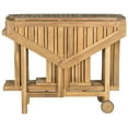 thumbnail image 1 of SAFAVIEH Outdoor Collection Kerman Table & 4 Chairs Natural, 1 of 10