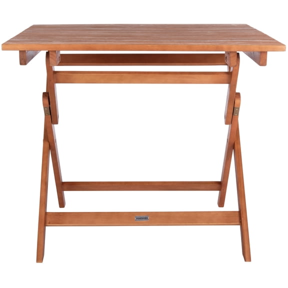 SAFAVIEH Outdoor Collection Kresler Folding Table, Natural