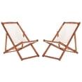 thumbnail image 1 of SAFAVIEH Outdoor Collection Loren Foldable Sling Chair Natural/Beige, 1 of 11