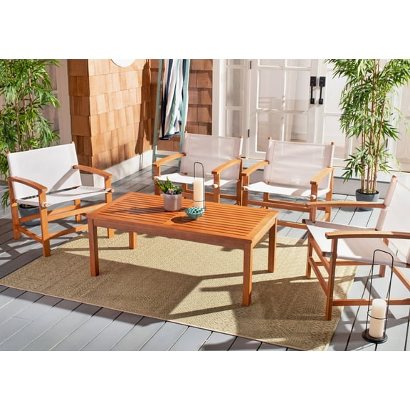 SAFAVIEH Outdoor Collection Mardin Dining Set Natural/Beige