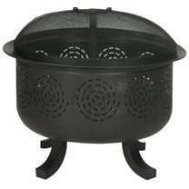 SAFAVIEH Outdoor Collection Negril Fire Pit Copper/Black