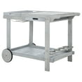 thumbnail image 1 of SAFAVIEH Outdoor Collection Orland Tea Trolley Grey, 1 of 14