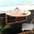 thumbnail image 1 of SAFAVIEH Outdoor Collection Owens Balcony Hanging Half Table Natural, 1 of 7