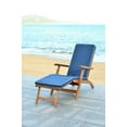 thumbnail image 1 of SAFAVIEH Outdoor Collection Palmdale Lounge Chair Natural/Navy, 1 of 8