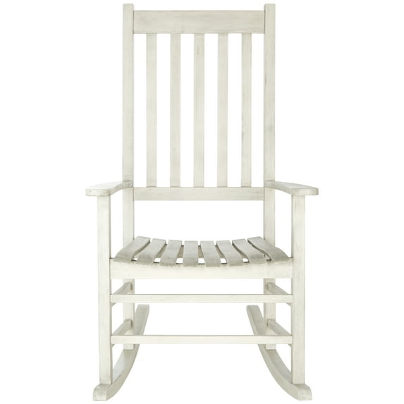 SAFAVIEH Outdoor Collection Shasta Rocking Chair White Wash
