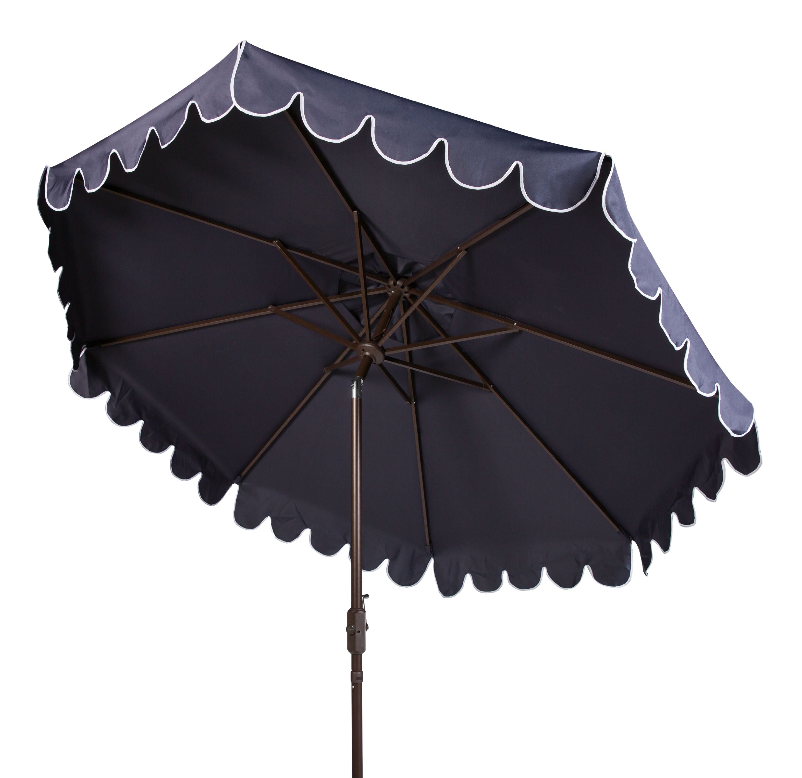 SAFAVIEH Outdoor Collection Venice Single Scallop 9Foot Tilt Umbrella