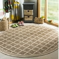 thumbnail image 1 of Safavieh Linden Danny Geometric Indoor/Outdoor Area Rug, Beige/Cream, 6'7" x 6'7" Round, 1 of 8