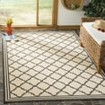 thumbnail image 1 of Safavieh Linden Danny Geometric Indoor/Outdoor Area Rug, Creme/Black, 6'7" x 6'7" Square, 1 of 8